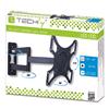 TECHLY Supporto a muro per TV LED LCD 19-37'' inclinabile 3 snodi nero