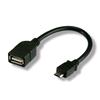 TECHLY Cavo USB 2.0 OTG A Femmina / Micro B Maschio 0.2 m