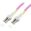 TECHLY PROFESSIONAL Cavo Fibra Ottica Multimodale OM4 LC/LC 50/125 2 m