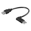 GOOBAY Cavo USB 2.0 A maschio angolato/A femmina 0,3m