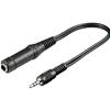 MANHATTAN Cavo adattatore Audio Stereo 3.5/6.35mm M/F 0,2mt