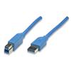 TECHLY Cavo USB 3.0 Superspeed A maschio/B maschio 0,5 m blu