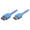 TECHLY Cavo Prolunga USB 3.0 Superspeed A maschio/A femmina 0,5m Blu