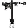 TECHLY Supporto da scrivania per 3 Monitor 13-24'' con morsetto