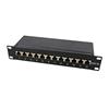 OEM Pannello Patch per Rack 10'' 12p STP Cat.6A Nero