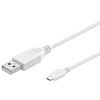 MANHATTAN Cavo USB 2.0 A maschio/Micro B maschio 1m Bianco