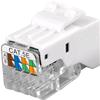 INTELLINET Frutto Keystone Toolless RJ45 Cat5e UTP Snap-In Bianco